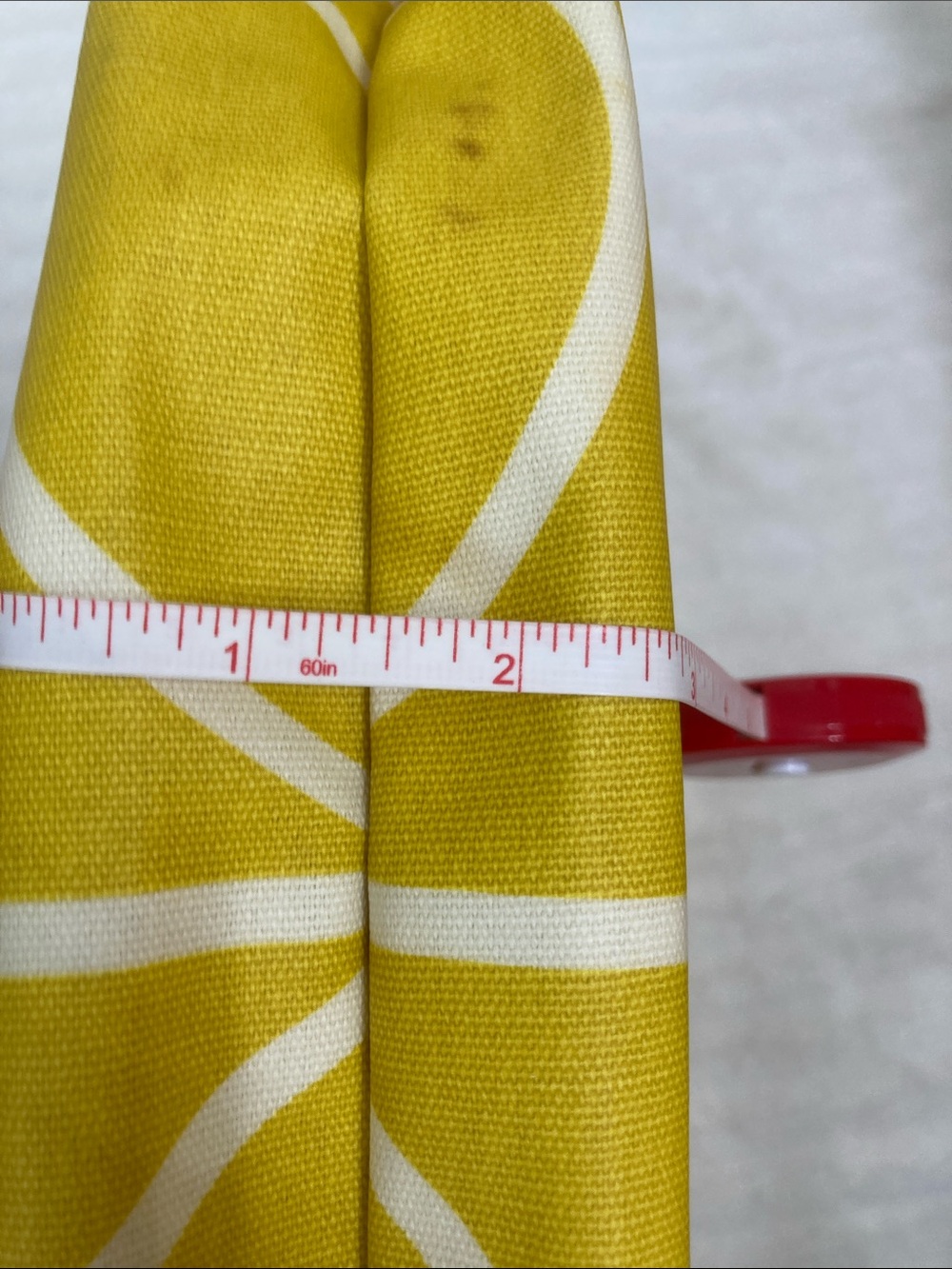 Orla Kiely Yellow and White Floral Canvas Crossbody Bag with Black Strap - Picture 9 of 9